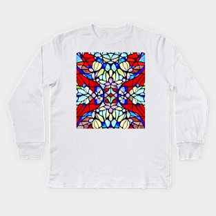 ART Stained Glass Window Kids Long Sleeve T-Shirt